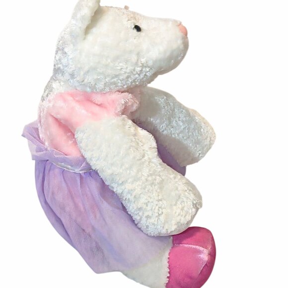 Vintage 2001 Mary Meyer Ballerina Floppy Bear Plush Stuffed Beanbag Toy 15" - Picture 6 of 7